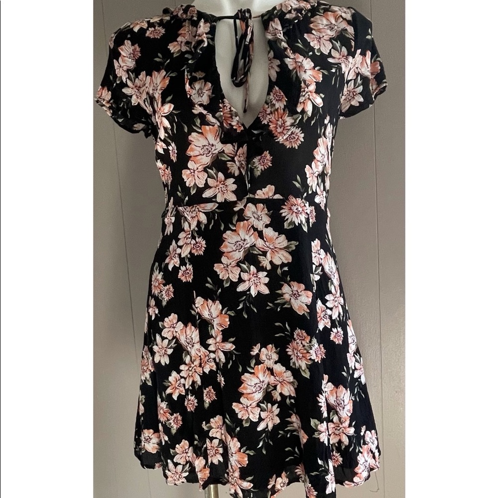 Black Floral Forever 21 Dress